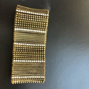 Bracelet gold plated with stones